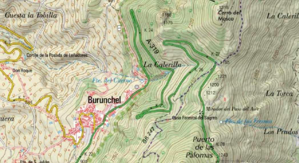 Calerilla - Calerilla. Mapa