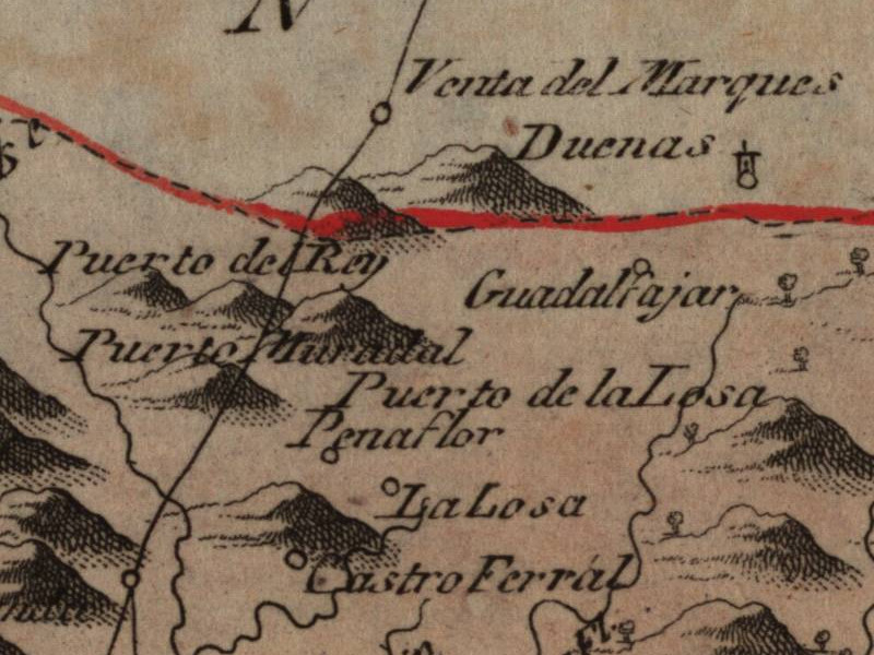 Puerto del Rey - Puerto del Rey. Mapa 1799