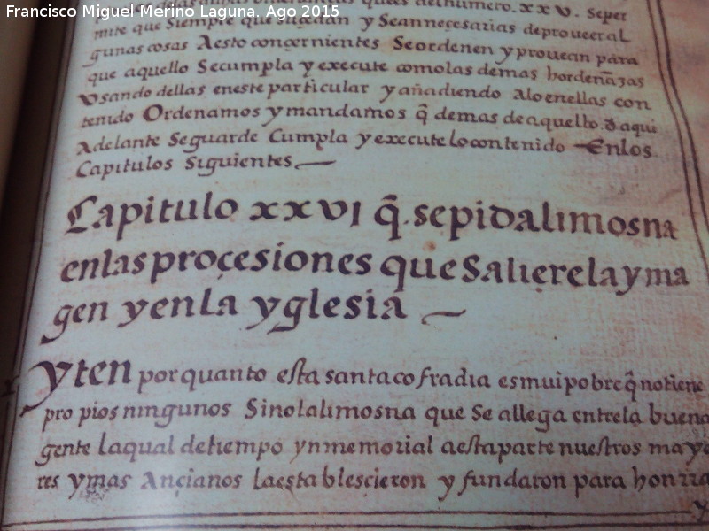 Virgen de la Estrella - Virgen de la Estrella. Ordenanzas de la Cofrada de la Virgen de la Estrella de 1594