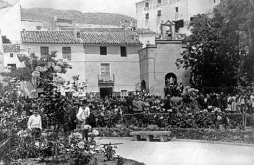 Ermita de la Virgen de Gracia - Ermita de la Virgen de Gracia. Foto antigua. Procesin