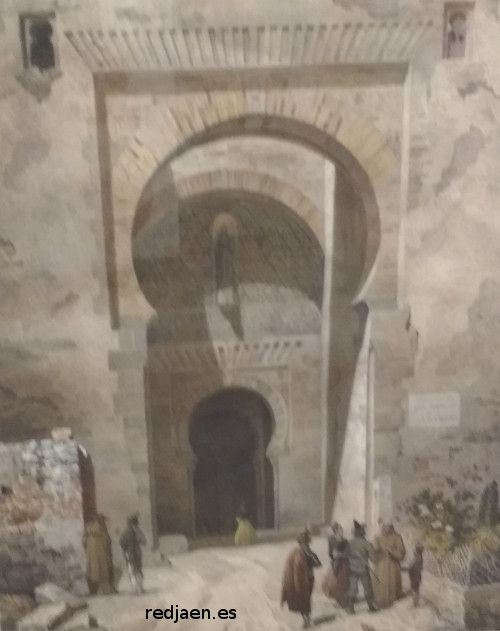 Alhambra. Puerta de la Justicia - Alhambra. Puerta de la Justicia. Dibujo antiguo. Casa de los Tiros