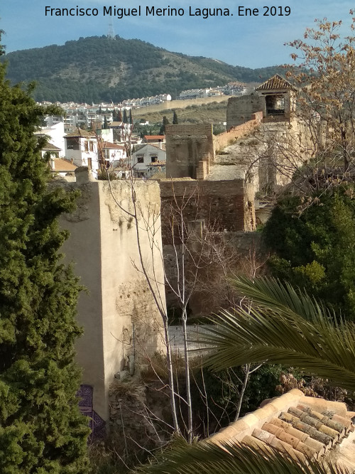 Murallas de Granada - Murallas de Granada. Desde el Palacio Dar Al-Horra