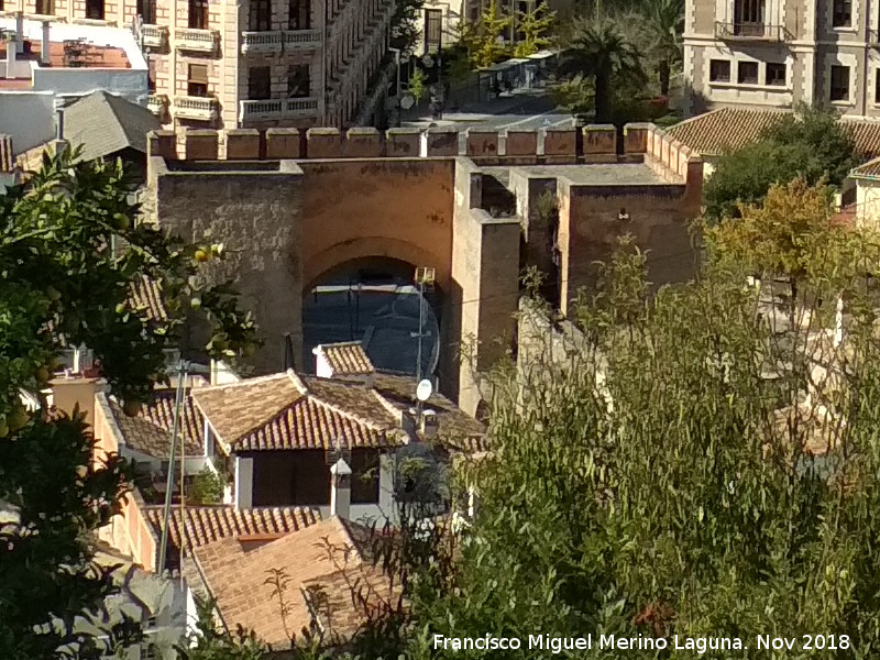 Puerta de Elvira - Puerta de Elvira. Desde el Carril de la Lona