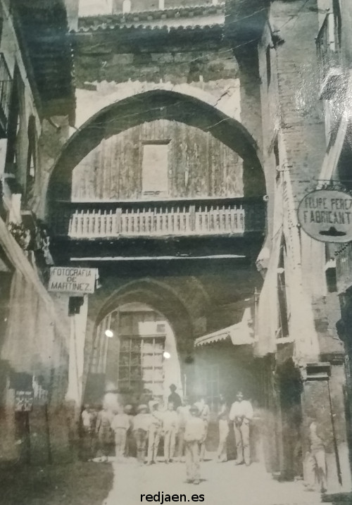 Puerta de Bib-Rambla - Puerta de Bib-Rambla. Foto antigua. Casa de los Tiros