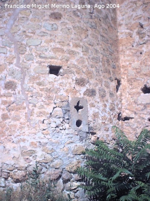 Tronera de Palo y Orbe - Tronera de Palo y Orbe. Muralla de Palazuelos