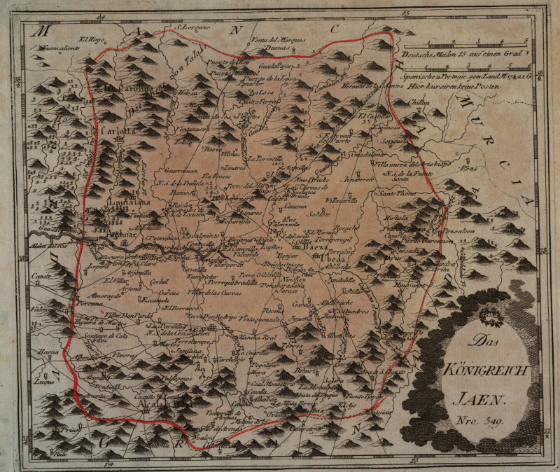Provincia de Jan - Provincia de Jan. Mapa 1799