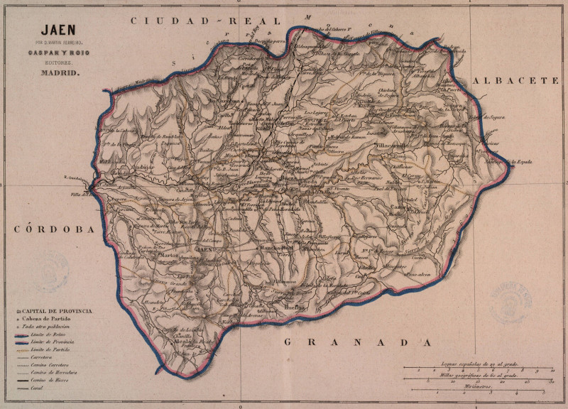 Provincia de Jan - Provincia de Jan. Mapa 1862
