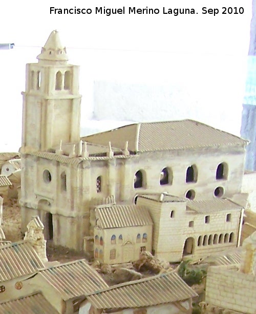 La Mota. Iglesia Mayor Abacial - La Mota. Iglesia Mayor Abacial. Maqueta