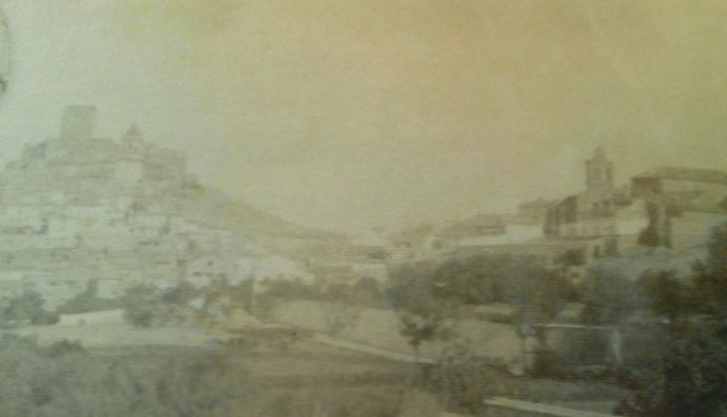 Alcaudete - Alcaudete. Foto antigua. A la derecha aparece la mole del Monasterio de San Francisco hoy desaparecido