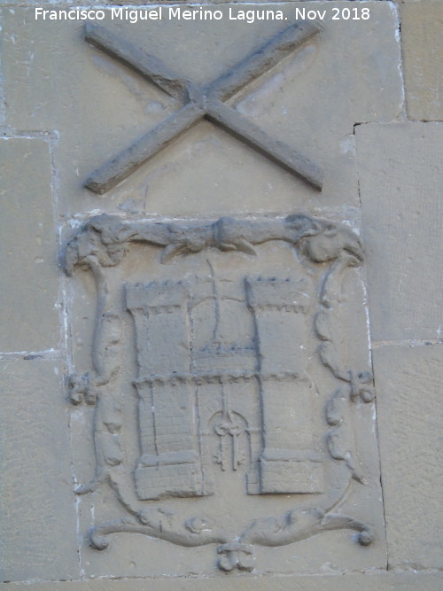 Baeza - Baeza. Escudo de Baeza en la Audiencia Civil y Escribanas