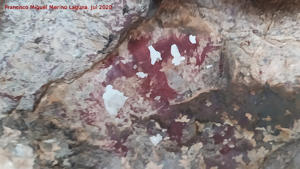 Pinturas rupestres de la Pe�a del Gorri�n IV - Pinturas rupestres de la Pe�a del Gorri�n IV. Antropomorfo