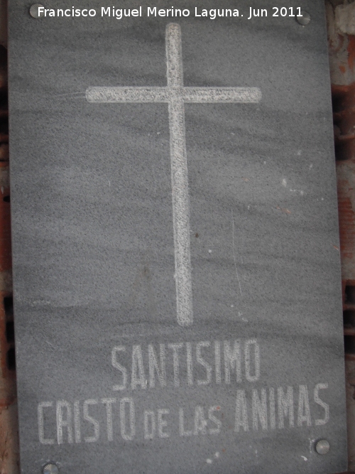 Ermita de El Calvario - Ermita de El Calvario. Placa