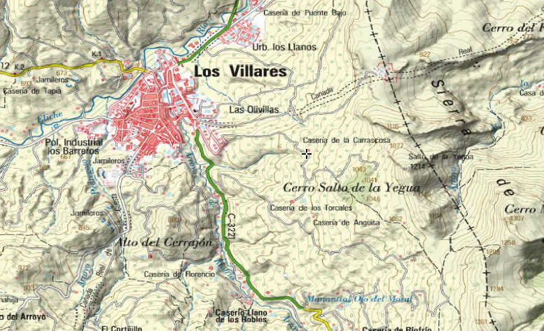 Casera de la Carrascosa - Casera de la Carrascosa. Mapa