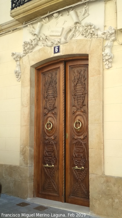 Casa de la Avenida Virgen de la Consolacin n 6 - Casa de la Avenida Virgen de la Consolacin n 6. Puerta