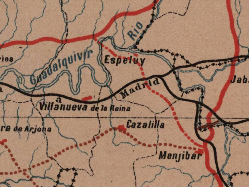 Ro Guadalquivir - Ro Guadalquivir. Mapa 1885