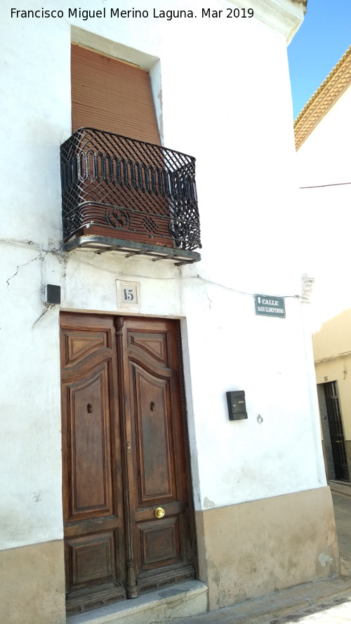 Casa de la Calle Ildefonso n� 15 - Casa de la Calle Ildefonso n� 15. 