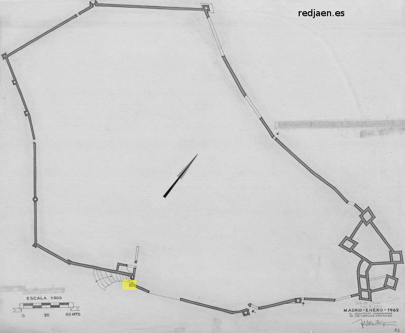 Torren de la Puerta de Granada - Torren de la Puerta de Granada. Plano. IPCE 1986