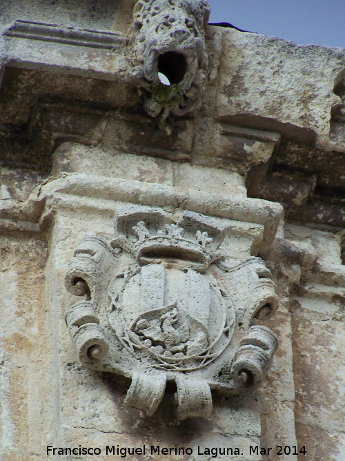 Iglesia de la Inmaculada - Iglesia de la Inmaculada. Grgola y escudo