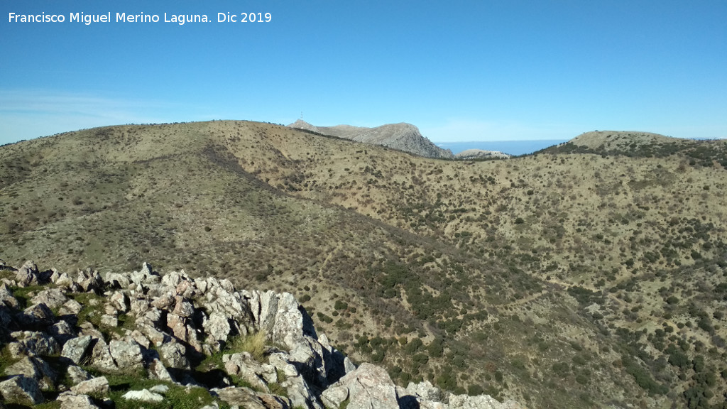 Cerro Los Morales - Cerro Los Morales. Vistas hacia La Pandera