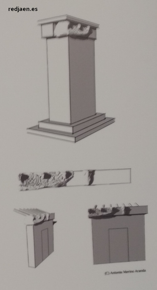Palacio ibero del Cerro de la Merced - Palacio ibero del Cerro de la Merced. Posibles ubicaciones de los frisos policromados