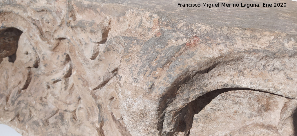 Palacio ibero del Cerro de la Merced - Palacio ibero del Cerro de la Merced. Restos de pigmentos
