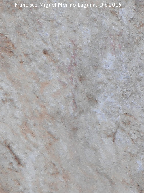 Pinturas rupestres del Abrigo de la Granja - Pinturas rupestres del Abrigo de la Granja. Antropomorfo Y del panel III
