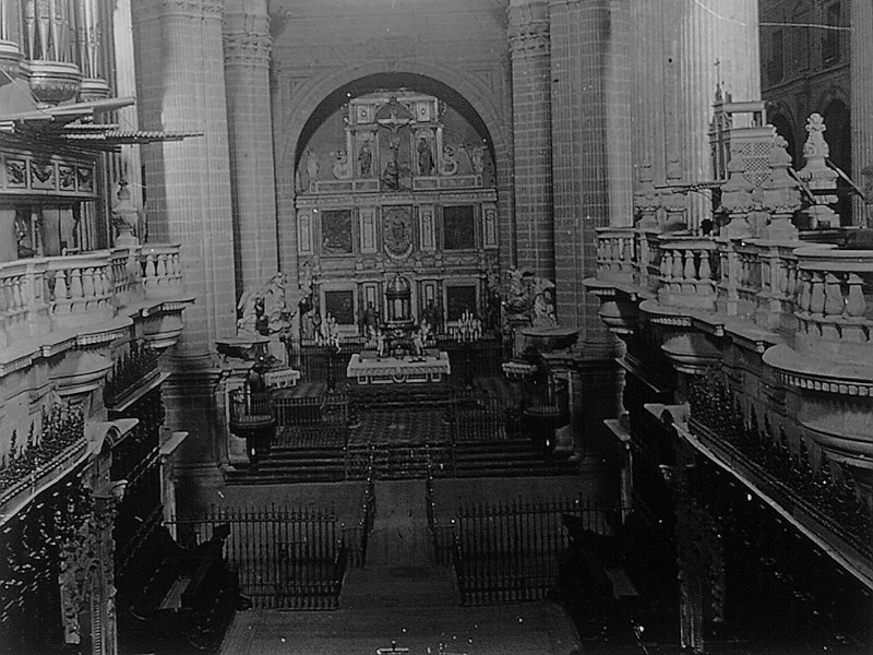 Catedral de Jan. Coro - Catedral de Jan. Coro. Foto antigua