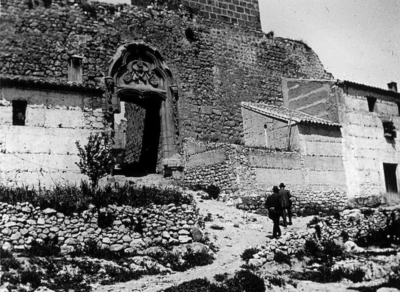 Castillo de La Guardia. Puerta de Acceso - Castillo de La Guardia. Puerta de Acceso. Foto antigua