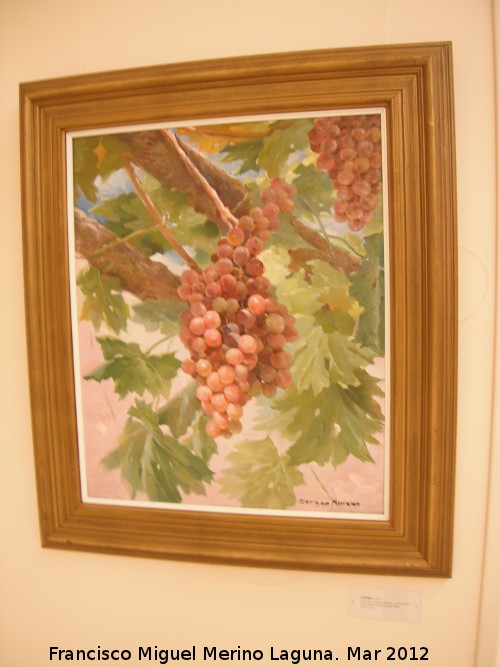 Parra - Parra. Uvas. Cuadro de Francisco Cerezo Moreno de 1974.