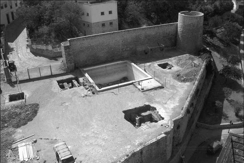 Muralla de Jan. Torren del Cao del Agua - Muralla de Jan. Torren del Cao del Agua. Foto antigua