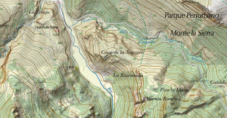 Cerro de la Noguera - Cerro de la Noguera. Mapa