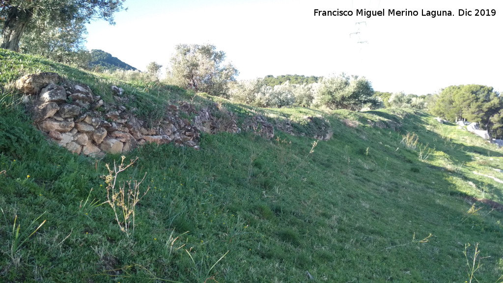 Oppidum del Cerro de Santa Catalina - Oppidum del Cerro de Santa Catalina. Muralla