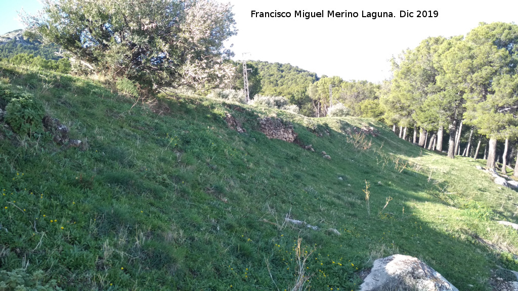 Oppidum del Cerro de Santa Catalina - Oppidum del Cerro de Santa Catalina. Muralla
