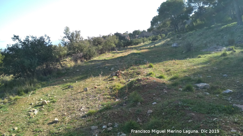 Oppidum del Cerro de Santa Catalina - Oppidum del Cerro de Santa Catalina. Con la muralla medieval al fondo