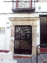 Casa de la Calle Vicente Montuno Morente n 2. Portada