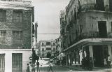 Paseo de la Estacin. Foto antigua. Esquina con la Calle Rastro. IEG