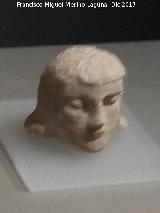 Torreparedones. Santuario Ibero. Cabeza con la inscripcin dea caelesis. Siglo II-I a.C. Museo Ibero de Jan