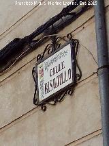 Calle Risquillo. Placa