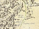 Nava de San Pedro. Mapa del Adelantamiento de Cazorla 1797