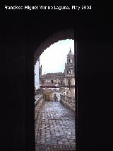 Muralla de Jan. Torren del Conde de Torralba. Catedral vista desde el adarve