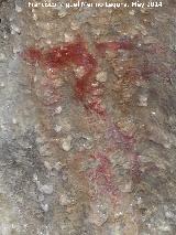 Pinturas rupestres de la Cueva del Montas. Antropomorfo derecho