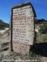 Calzada romana de Sisapo. Inscripcin romana