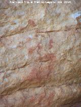 Pinturas rupestres de la Pea Escrita. Grupo I. Barras superiores