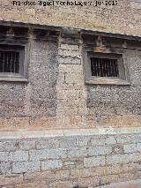 Muralla de Jan. Lienzo de la Calle Portillo n 2. Lugar aproximado donde topara la muralla con la Catedral