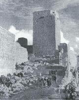 Castillo Nuevo de Santa Catalina. Torre del Homenaje. Foto antigua