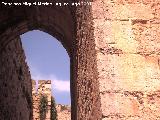 Castillo Nuevo de Santa Catalina. Torre Albarrana. Arco y marcas de cantero