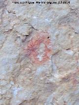 Pinturas rupestres del Frontn IV. Mancha circular