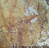 Pinturas rupestres del Poyo de la Mina II. Cabra superior