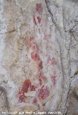 Pinturas rupestres del Poyo Bernab Grupo III. Figura de la derecha
