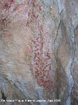 Pinturas rupestres del Poyo Bernab Grupo V. Lneas en zigzag
